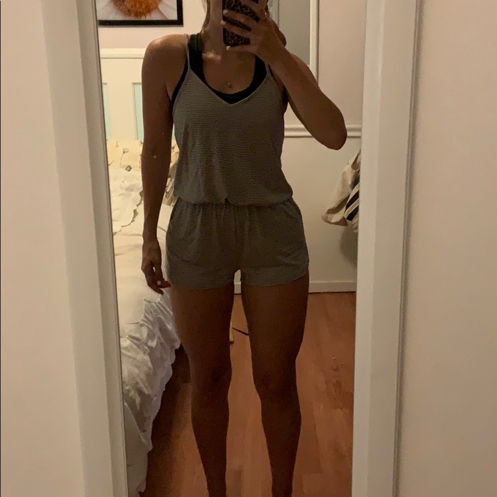 Striped romper